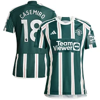 Men's adidas Casemiro Green Manchester United 2023/24 Away Replica Player Jersey