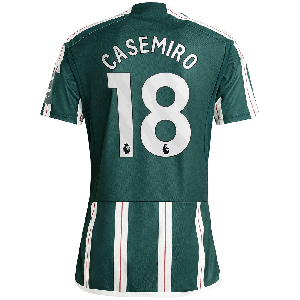 Men's adidas Casemiro Green Manchester United 2023/24 Away Replica Player Jersey