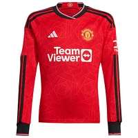 Men's adidas Casemiro Red Manchester United 2023/24 Home Replica Long Sleeve Player Jersey