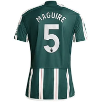 Men's adidas Harry Maguire Green Manchester United 2023/24 Away Replica Player Jersey
