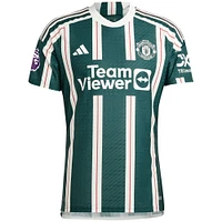 Men's adidas Jonny Evans Green Manchester United 2023/24 Away Authentic Player Jersey