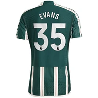 Men's adidas Jonny Evans Green Manchester United 2023/24 Away Authentic Player Jersey