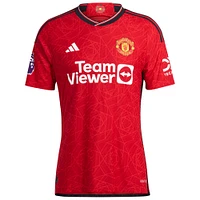 Men's adidas Lisandro Martínez Red Manchester United 2023/24 Home Authentic Player Jersey