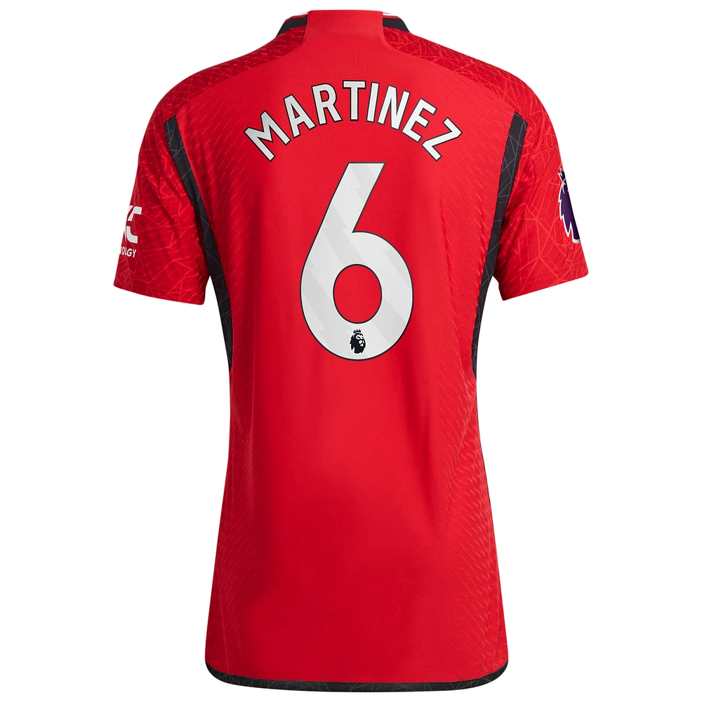 Men's adidas Lisandro Martínez Red Manchester United 2023/24 Home Authentic Player Jersey