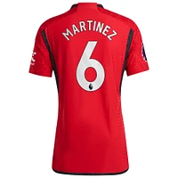 Men's adidas Lisandro Martínez Red Manchester United 2023/24 Home Authentic Player Jersey