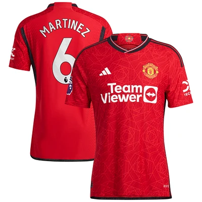 Men's adidas Lisandro Martínez Red Manchester United 2023/24 Home Authentic Player Jersey