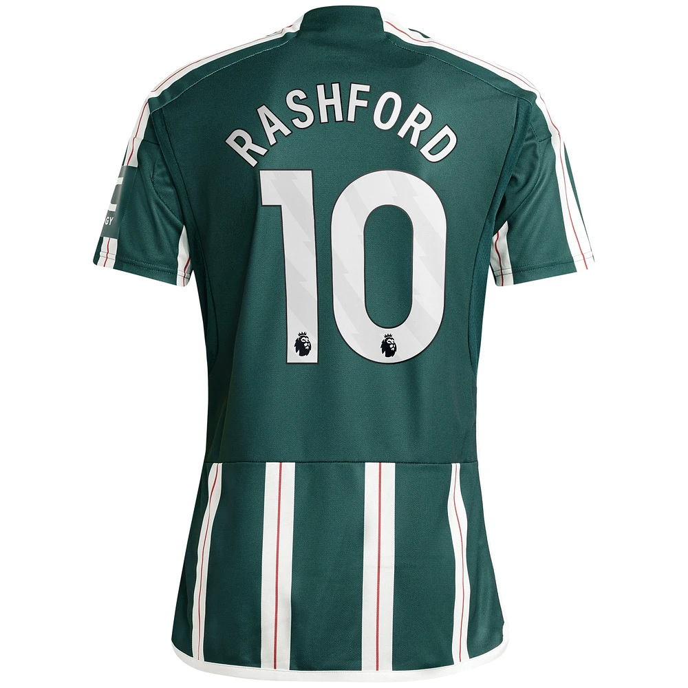 Men's adidas Marcus Rashford Green Manchester United 2023/24 Away Replica Player Jersey