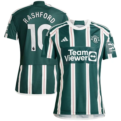 Men's adidas Marcus Rashford Green Manchester United 2023/24 Away Replica Player Jersey