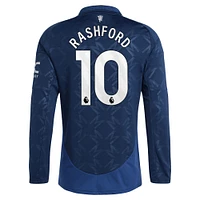 Men's adidas Marcus Rashford Navy Manchester United 2024/25 Away Replica Long Sleeve Player Jersey