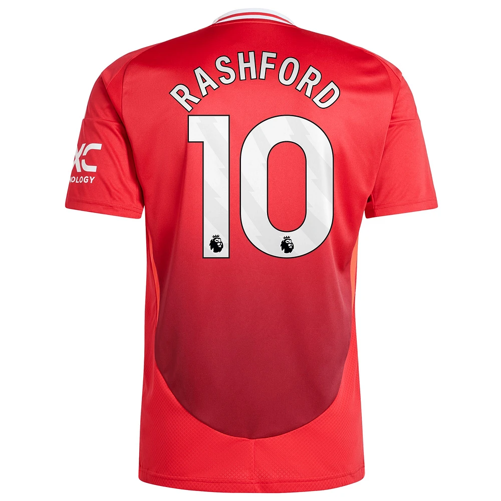 Men's adidas Marcus Rashford Red Manchester United 2024/25 Home Replica Player Jersey