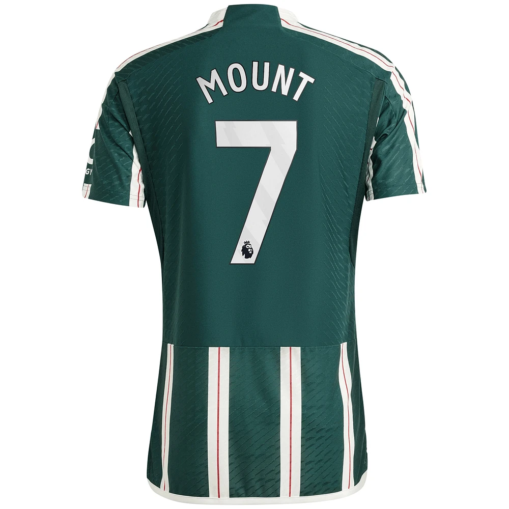 Men's adidas Mason Mount Green Manchester United 2023/24 Away Authentic Player Jersey