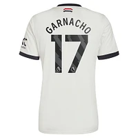 Men's adidas Originals Alejandro Garnacho Cream Manchester United 2024/25 Third Replica Jersey