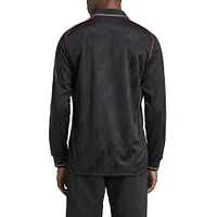 Men's adidas Originals Black Manchester United Lifestyler Long Sleeve Jersey