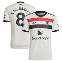Men's adidas Originals Bruno Fernandes Cream Manchester United 2024/25 Third Authentic Jersey