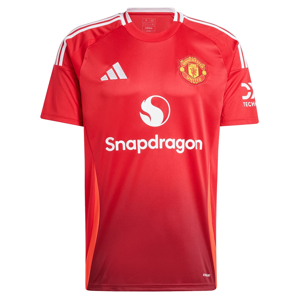 Men's adidas Rasmus Højlund Red Manchester United 2024/25 Home Replica Player Jersey