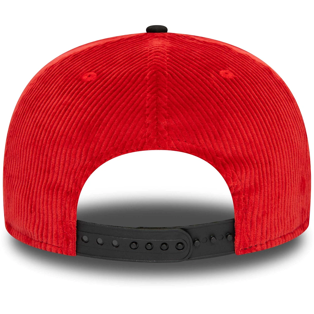 Men's New Era Red Manchester United Corduroy 9FIFTY Snapback Hat