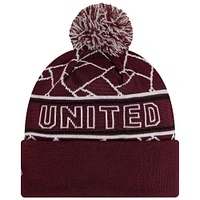 Men's New Era Red Manchester United Sport Cuffed Knit Hat with Pom