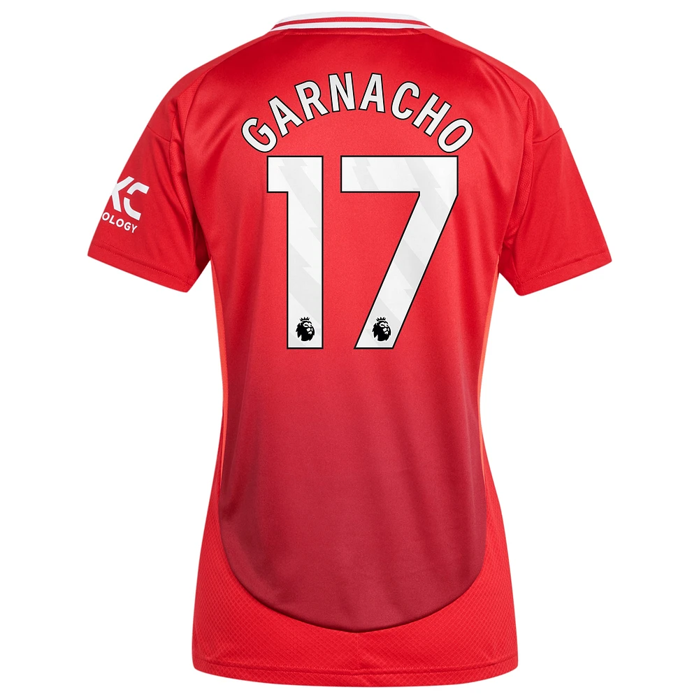 Women's adidas Alejandro Garnacho Red Manchester United 2024/25 Home Replica Player Jersey