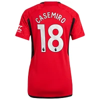 Women's adidas Casemiro Red Manchester United 2023/24 Home Replica Player Jersey