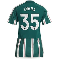 Women's adidas Jonny Evans Green Manchester United 2023/24 Away Replica Player Jersey