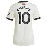 Women's adidas Originals Marcus Rashford Cream Manchester United 2024/25 Third Replica Jersey
