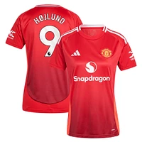 Women's adidas Rasmus Højlund Red Manchester United 2024/25 Home Replica Player Jersey