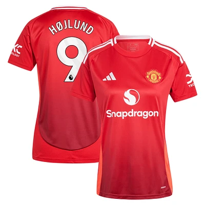 Women's adidas Rasmus Højlund Red Manchester United 2024/25 Home Replica Player Jersey