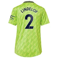 Women's adidas Victor Lindelof Neon Green Manchester United 2022/23 Third Replica Player Jersey
