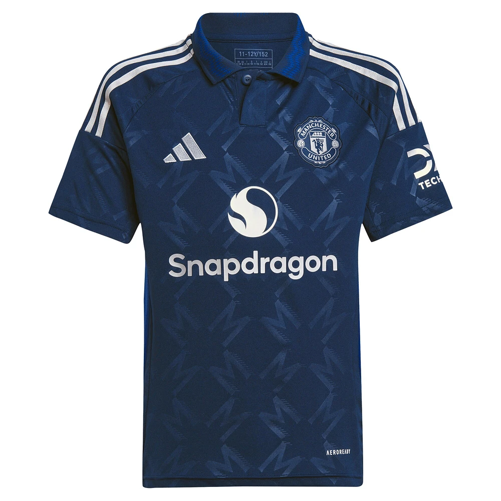Youth adidas Alejandro Garnacho Navy Manchester United 2024/25 Replica Player Jersey