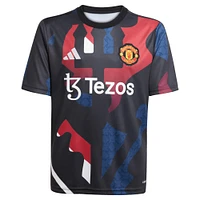 Youth adidas Black Manchester United 2024/25 Pre-Match Top