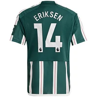 Youth adidas Christian Eriksen Green Manchester United 2023/24 Away Replica Player Jersey