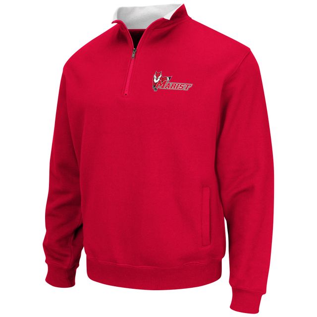 Colosseum Red Marist Foxes Tortugas Sweat-shirt zippé pour homme