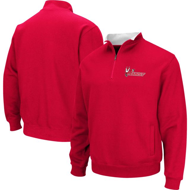 Colosseum Red Marist Foxes Tortugas Sweat-shirt zippé pour homme