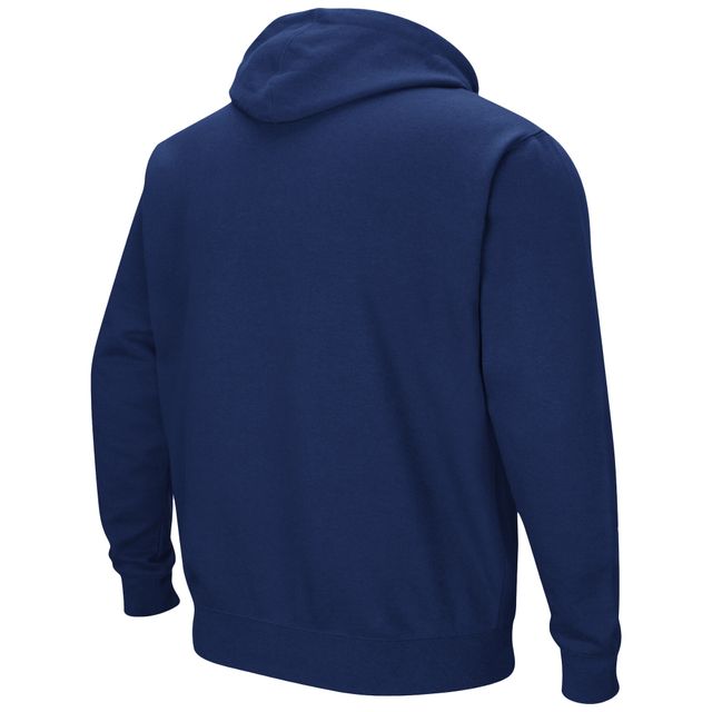 Chandail à capuchon Colosseum Navy Marquette Golden Eagles Arch et logo pour hommes