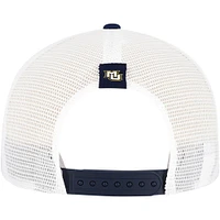 Men's Nike Navy Marquette Golden Eagles 2024/25 Sideline Rise Trucker Adjustable Hat