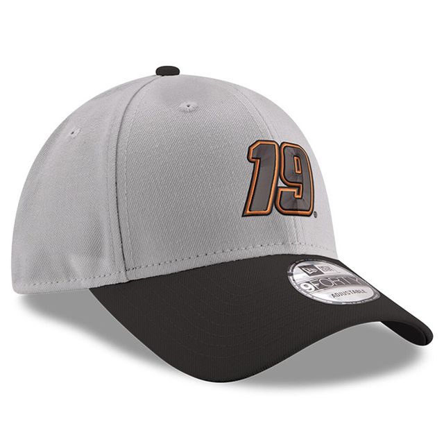 Casquette réglable Snapback Martin Truex Jr 9FORTY New Era pour homme, gris/noir