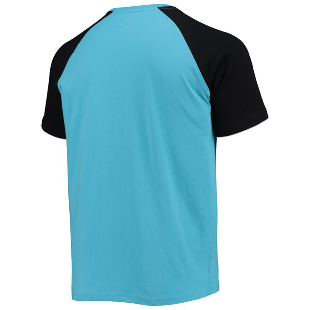 T-shirt à manches raglan Martin Truex Jr The Catcher Starter bleu/noir pour homme