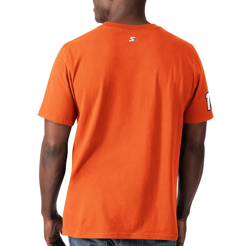 Men's Starter Orange Martin Truex Jr Special Teams T-Shirt