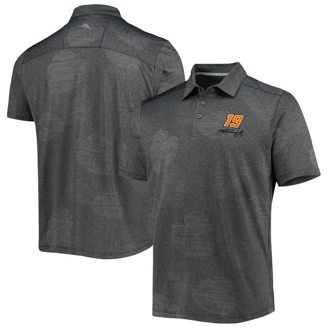 Polo Homme Tommy Bahama Anthracite Martin Truex Jr Palm Coast Delray Frond IslandZone
