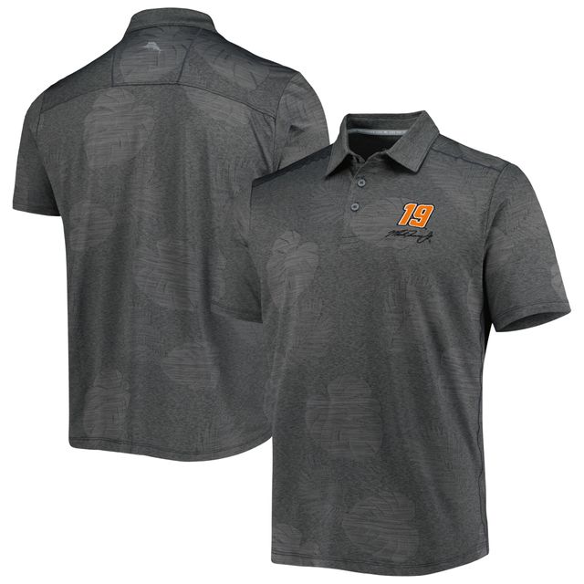 Polo Homme Tommy Bahama Anthracite Martin Truex Jr Palm Coast Delray Frond IslandZone