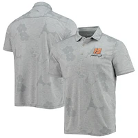 Polo Tommy Bahama gris Martin Truex Jr. Miramar Blooms pour homme