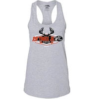 Women's Joe Gibbs Racing Team Collection  Gray Martin Truex Jr Racer Back Tank Top