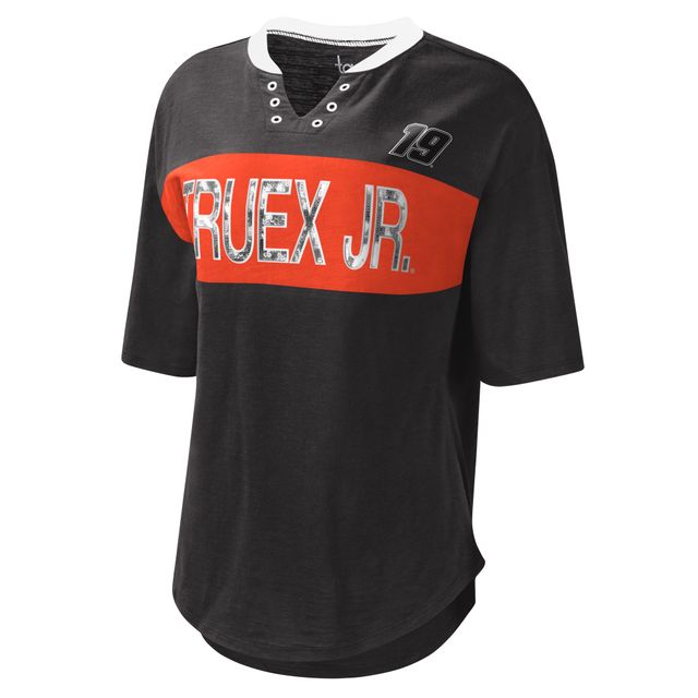 T-shirt Martin Truex Jr Lead Off Touch noir pour femme