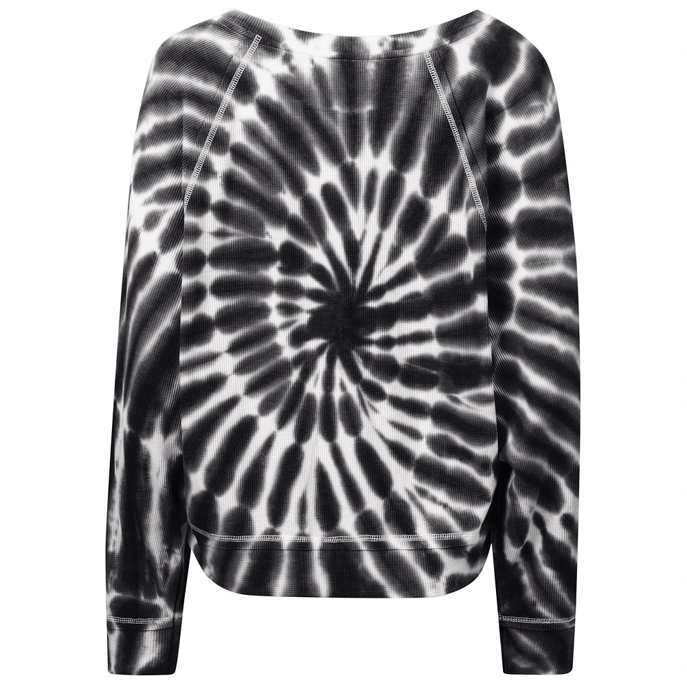 Women's Touch Black Martin Truex Jr Punt Tri-Blend Long Sleeve T-Shirt
