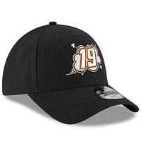 Youth New Era Black Martin Truex Jr Super Hero 9FORTY Adjustable Hat