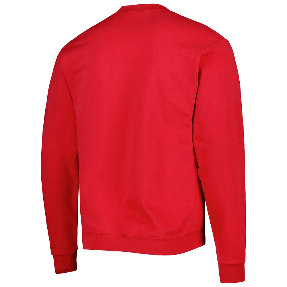 Men's Champion Red Maryland Terrapins High Motor Pullover Sweatshirt