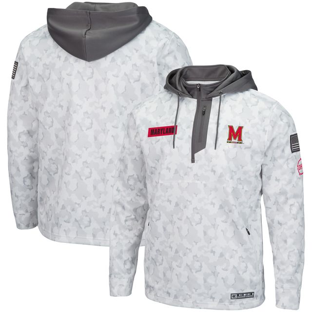 Sweat à capuche zippé Colosseum Arctic Camo Maryland Terrapins OHT pour homme