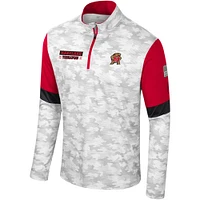 Men's Colosseum  Camo Maryland Terrapins OHT Military Appreciation Tomahawk Quarter-Zip Windshirt