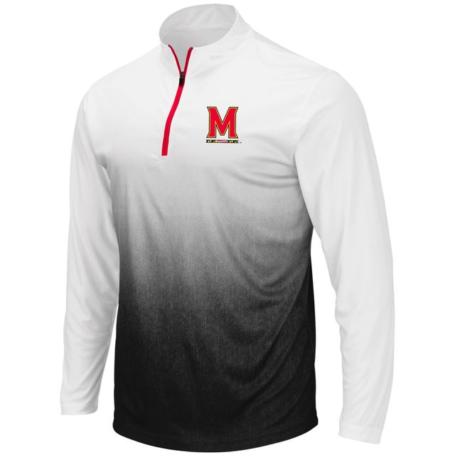 Colosseum Grey Maryland Terrapins Magic Team Logo Veste à quart de zip pour homme