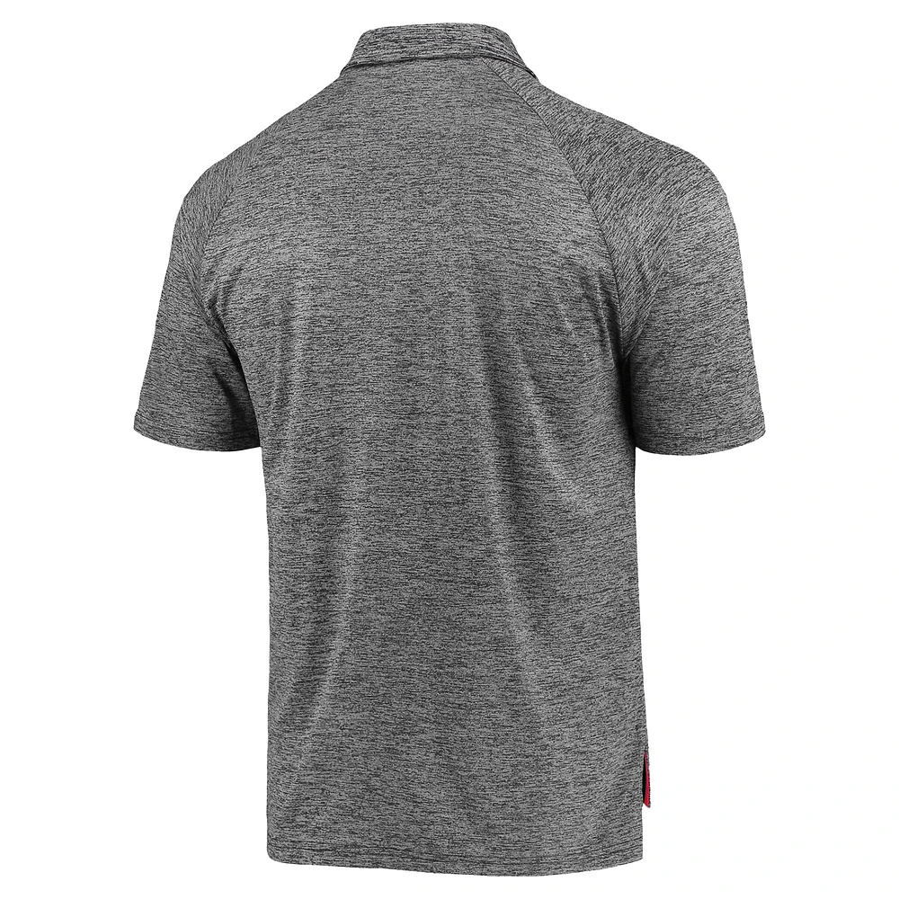 Men's Colosseum Heather Gray Maryland Terrapins Down Swing Polo
